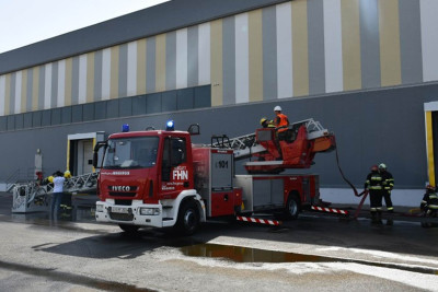 Sumqayıt Kimya Sənaye Parkında yanğın-taktiki təlim keçirilib