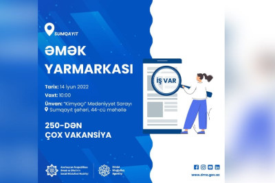 “Kimyaçı” Mədəniyyət Sarayında əmək yarmarkası keçiriləcək