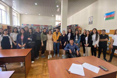 Gənclər İlyas Əfəndiyevin əsərlərini müzakirə və təhlil ediblər