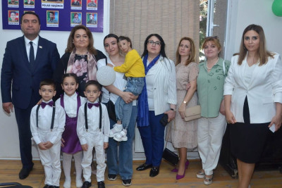 41 nömrəli məktəbdə şəhid, qazi və aztəminatlı ailələrlə görüş keçirilib