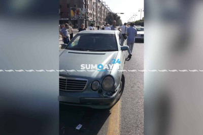 Biznes Mərkəzinin yaxınlığında qəza baş verib
