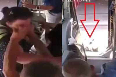 Qadını avtobusdan yerə salan sürücü işdən qovulub