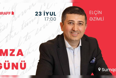 Yazıçı Elçin Əzimlinin imza günü keçiriləcək
