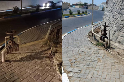 Piyadalar üçün maneə yaradan qaz siyirtməsi problemi aradan qaldırılıb