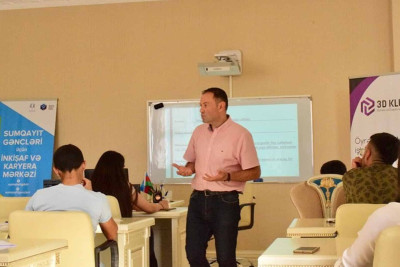 3D Klubun rəhbəri Sumqayıt gəncləri üçün təlim keçirib