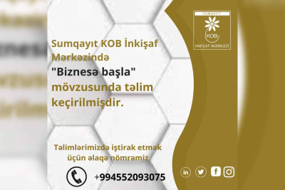 Sumqayıtda bizneslə bağlı təlim təşkil olunub