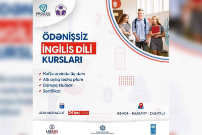 Ödənişsiz İngilis dili kurslarına son qeydiyyat tarixi uzadılıb