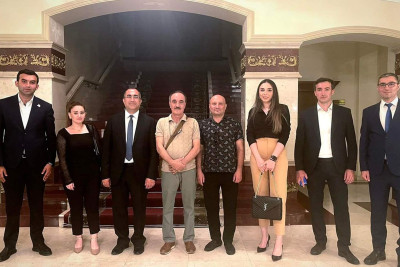 Sumqayıt Dram Teatrının baş rejissorunun quruluş verdiyi tamaşa Bakıda səhnələşdirilib