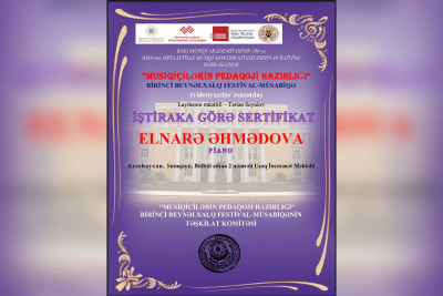 Uşaq İncəsənət Məktəbinin müəllimi festival-müsabiqədə iştirak edib