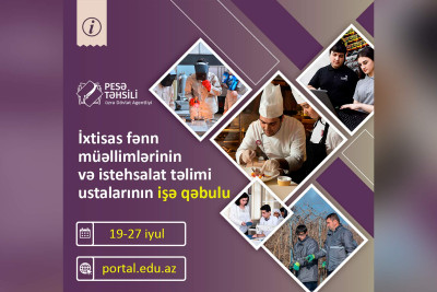 Peşə Təhsil Mərkəzində vakansiya elan edilib