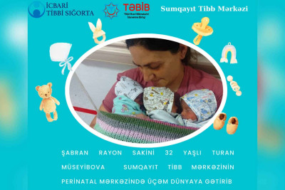 Sumqayıtda üçəm dünyaya gəlib