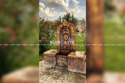 Bulvar ərazisində tikilən bulaqlar istifadəyə verilib