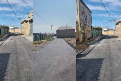 Sumqayıt bələdiyyəsi tərəfindən bu ərazinin yolları asfaltlanıb