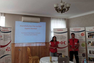 QAC Sumqayıt bölməsinin könüllüləri yayım sessiyasına qatılıblar
