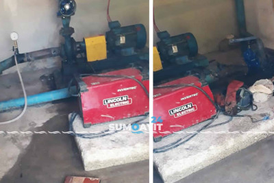 Yaşayış binasını su ilə təmin edən mühərrik sıradan çıxıb