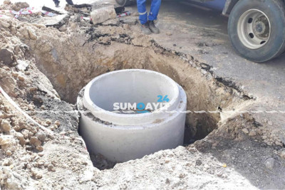 Sukanal İdarəsi kanalizasiya xəttini yeniləyir