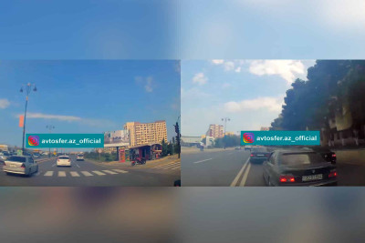 Sumqayıt: yol hərəkəti qaydalarını pozan sürücülər kameralara tuş gəliblər