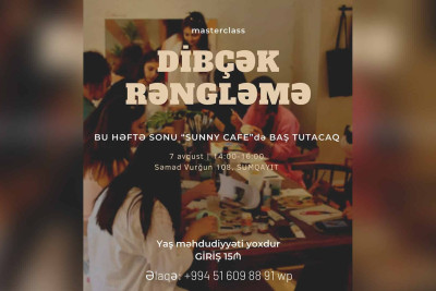 Hər kəs üçün “Dibçək rəngləmə” üzrə ustad dərsi təşkil olunacaq