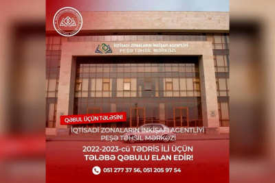 Peşə Təhsil Mərkəzində tələbə qəbuluna başlanılıb