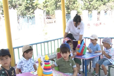 Uşaq bağçalarında yay məşğələləri davam edir
