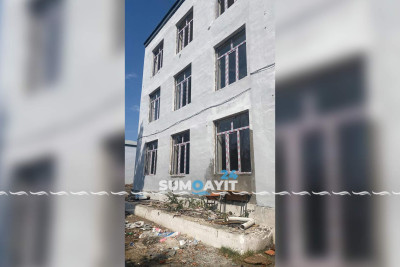 Qəzalı olan 19 nömrəli məktəb əsaslı şəkildə təmir edilir