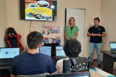 Məktəblilər “Yüksək texnologiyalar dünyasına açılan qapı” adlı tədbirdə iştirak ediblər