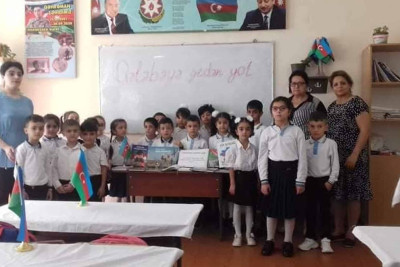 Kitabxana əməkdaşları Vətən müharibəsinə həsr olunan tədbir təşkil ediblər