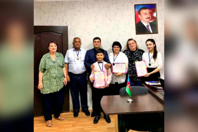 Ukraynanın nümayəndə heyəti İncəsənət məktəbinin qaliblərini təbrik edib