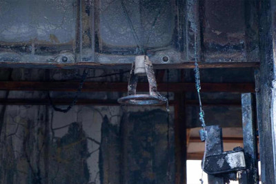 Elektrik otağında baş vermiş yanğın söndürülüb