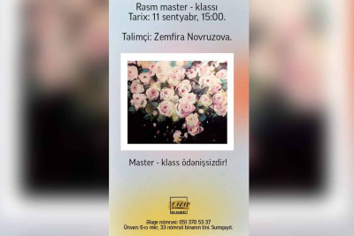 Rəsmsevərlər ödənişsiz master-klasa dəvət olunurlar
