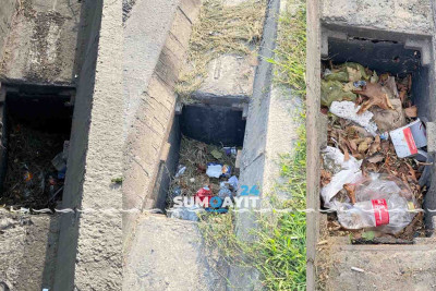 Şəhərin bəzi küçələrində yağış suları üçün nəzərdə tutulmuş quyular qapaqsız qalıb