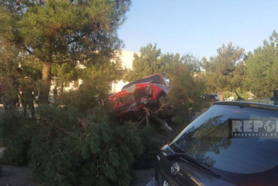 Heydər parkının yanında qəza baş verib
