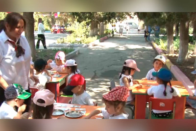 47 nömrəli bağçada uşaqların yay məşğələsi davam edir