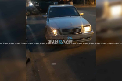 Azərbaycan prospektində iki avtomobil toqquşub
