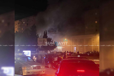 Sumqayıtda fəaliyyət göstərən kafedə yanğın olub
