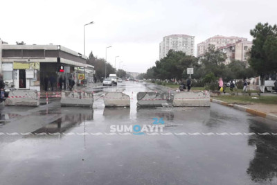Bakı küçəsində hərəkət məhdudlaşdırılıb
