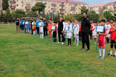 Zəfər Gününə həsr olunmuş futbol yarışı keçirilib