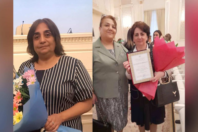 Sumqayıtdan olan müəllimlər təltif olunublar