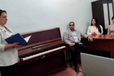 Uşaq Musiqi Məktəbində açıq dərs təşkil olunub