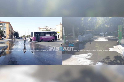 Səməd Vurğun küçəsində kommunal qəza baş verib