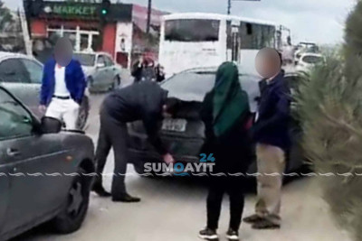 “Saray körpüsü”nün yaxınlığında iki avtomobil toqquşub