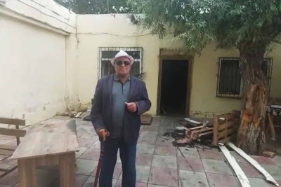 Kişi doğma atasının obyektlərini yandırıb - GÖRÜNTÜLƏR