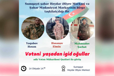 Vətən müharibəsi qaziləri ilə görüş təşkil olunacaq