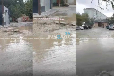 Dəfələrlə təmir olunan boru yenidən zədələnib