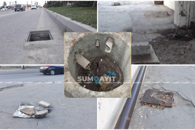 Sumqayıtda lük qapaqlarını oğurlayanlar peyda olublar