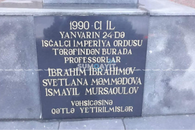 Sumqayıt yolundakı qaranlıq tarixi olan monument