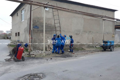 Corat: qaz xətlərində yeniləmə işləri aparılır