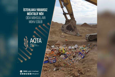 Poliqonda 6 tondan çox müxtəlif qida məhsulları məhv edilib