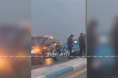 Corat yolunda qəza baş verib
