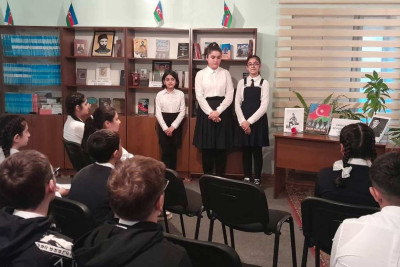 Məktəblilər “Ürəyi vətən sevgisi ilə dolu cəsurlar” adlı tədbirdə iştirak ediblər